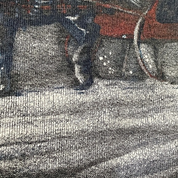 Vintage 90s Winter Landscape Outdoor 1990s Sweatshirt - Picture 3 of 6